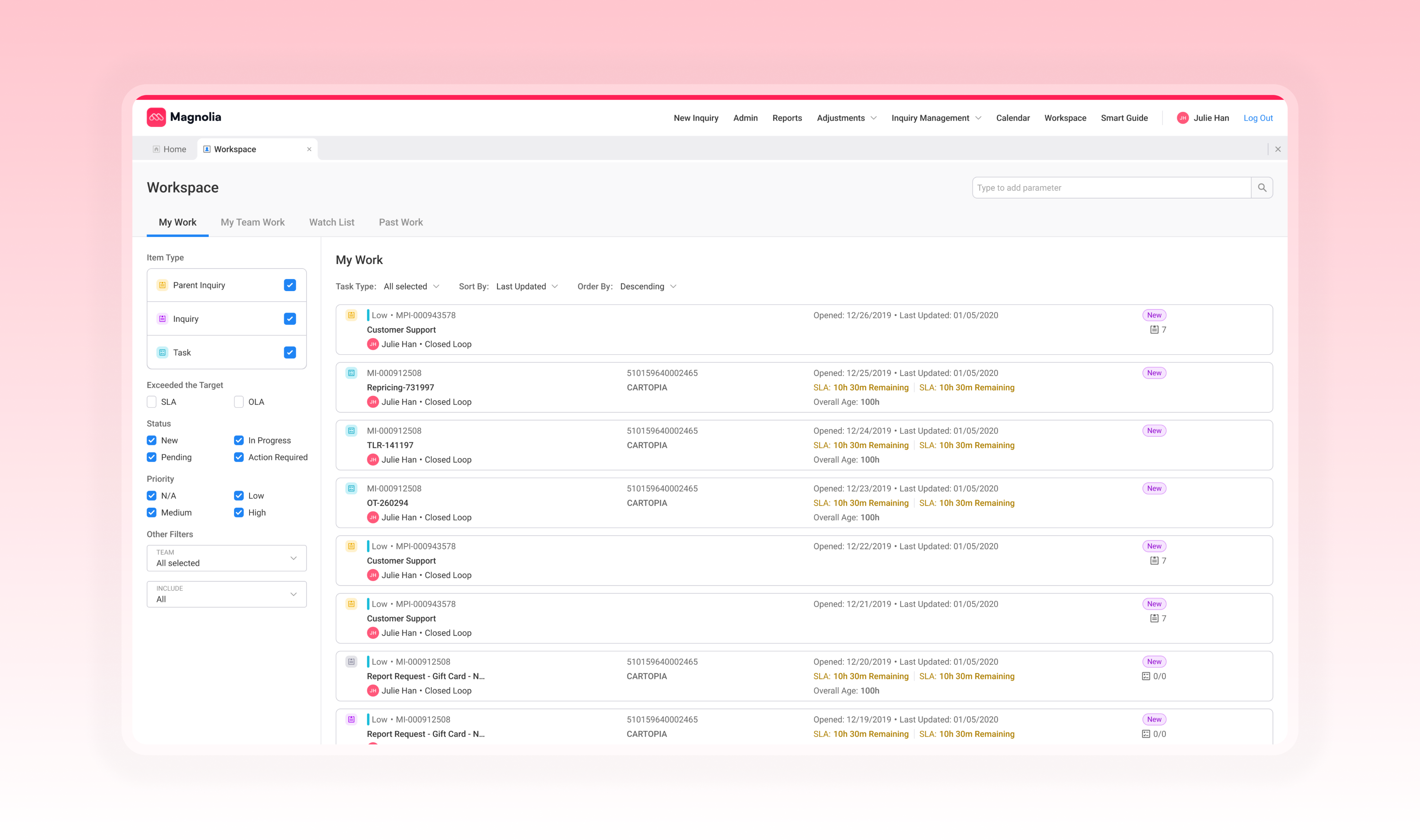 Mockup of collaboration and waiting-state actions inside the workspace