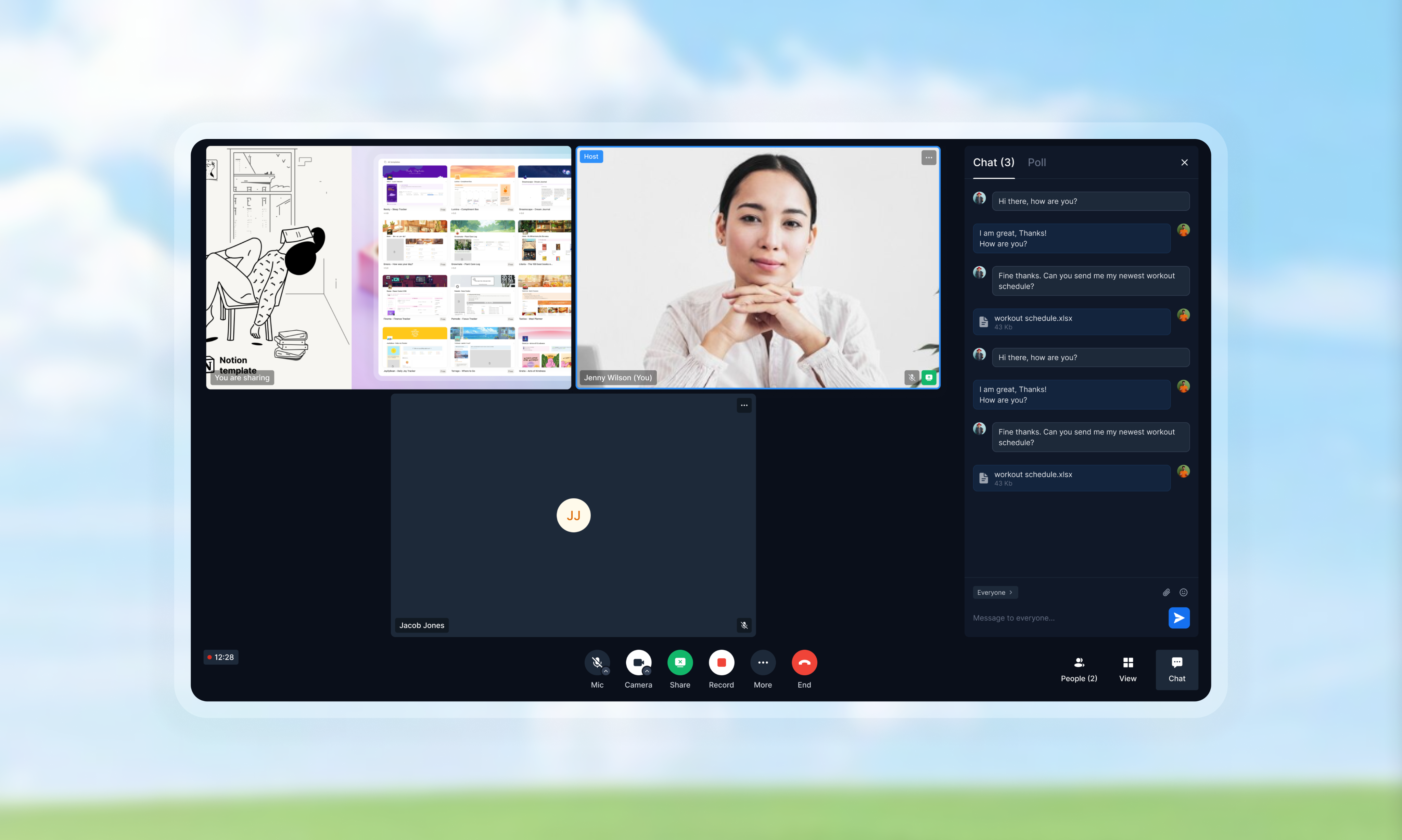 MeetU web app