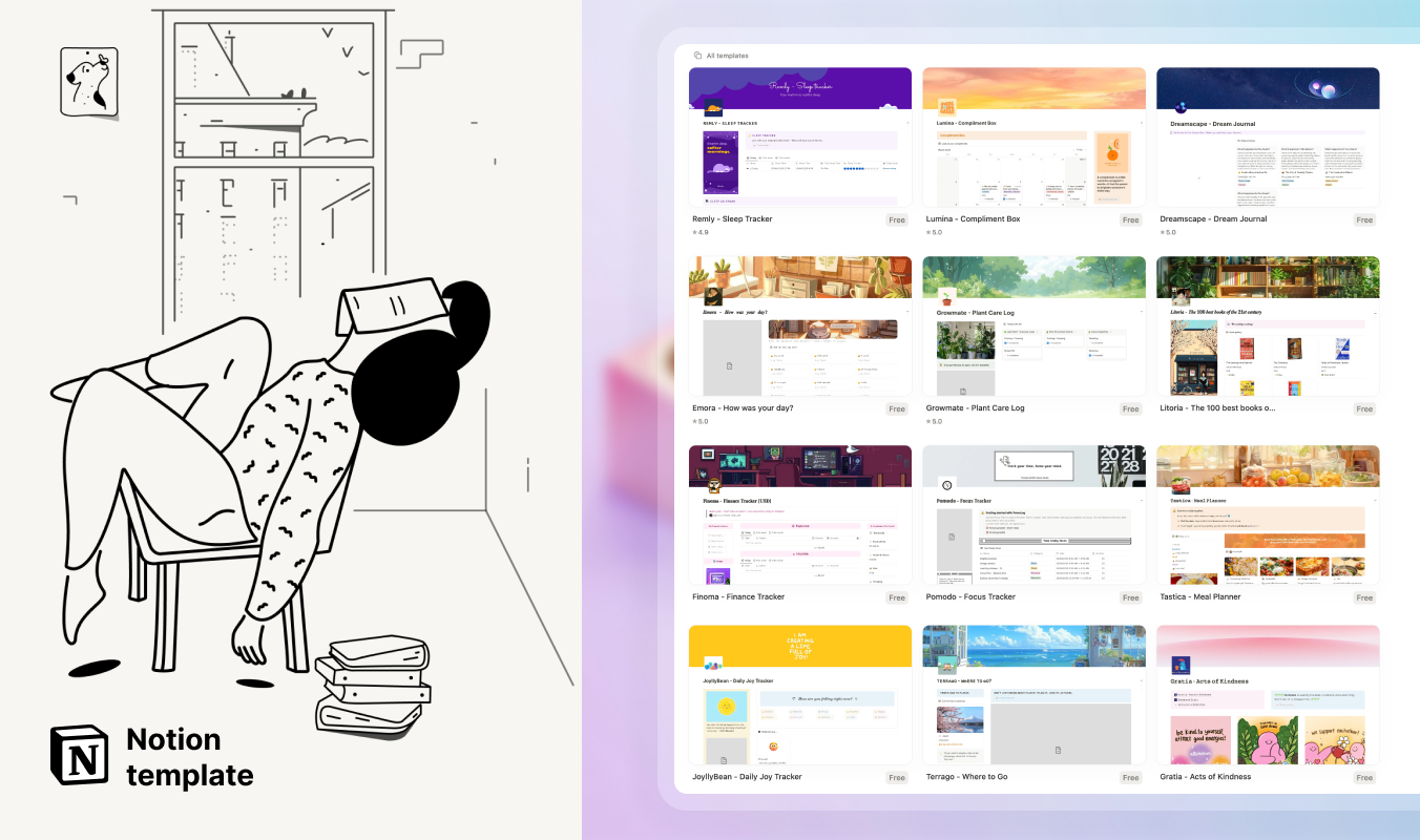 Notion Templates web app