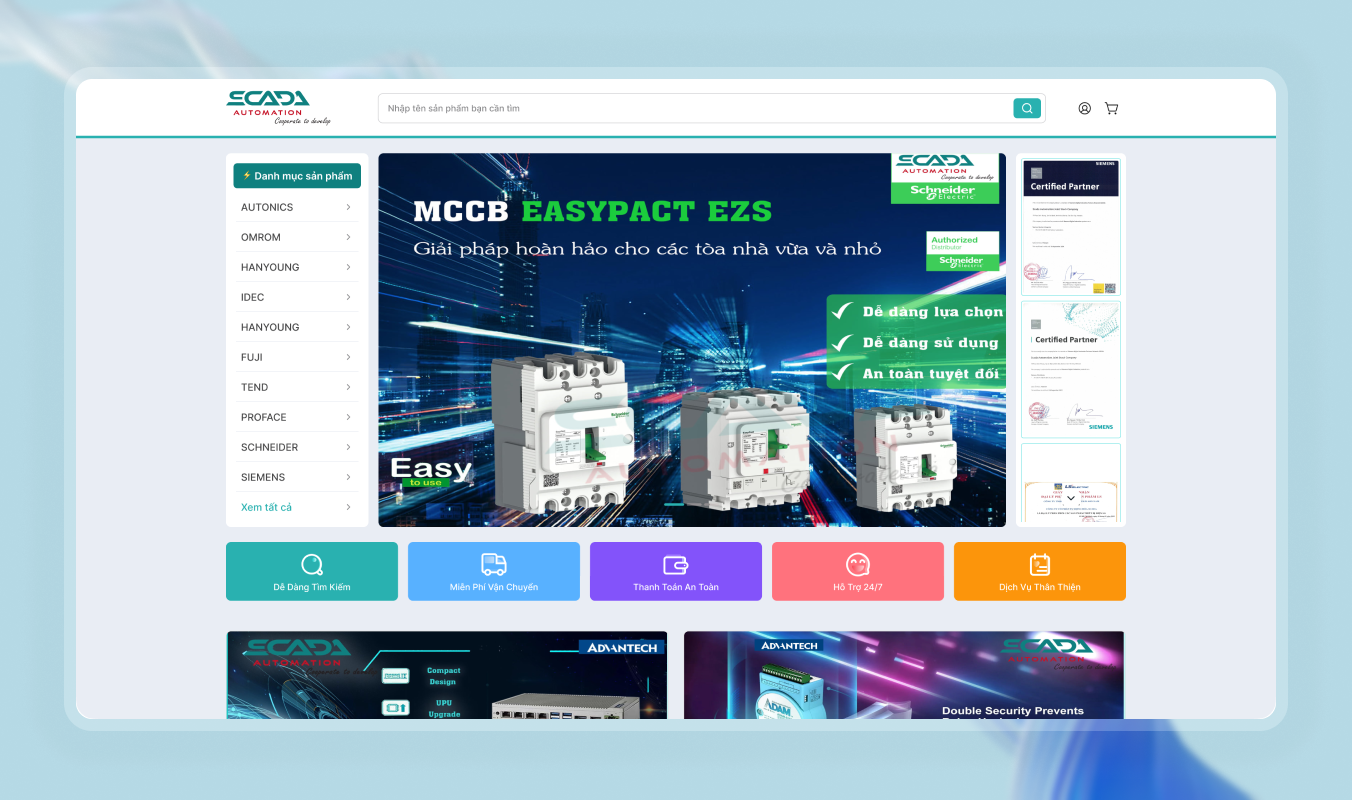 Scada Automation Mall web app
