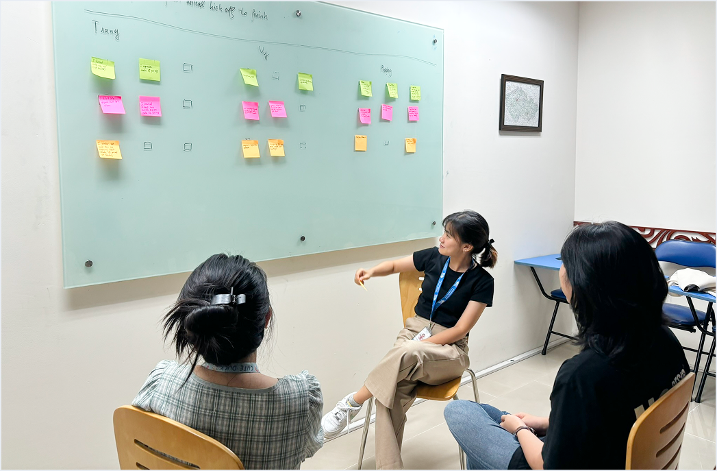 A team retrospective with a celebratory theme