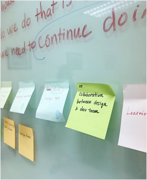 A farewell retrospective activity